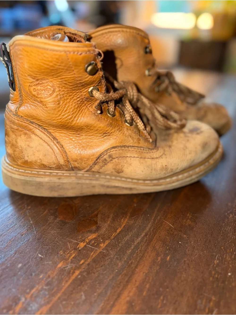 Georgia Boot BarraCuda Gold Leather Work Boots - EU 42 9W